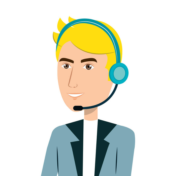 Çağrı Merkezi Ajan avatar - Vektör, Görsel
