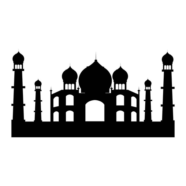 Индийская икона здания
 - Вектор,изображение