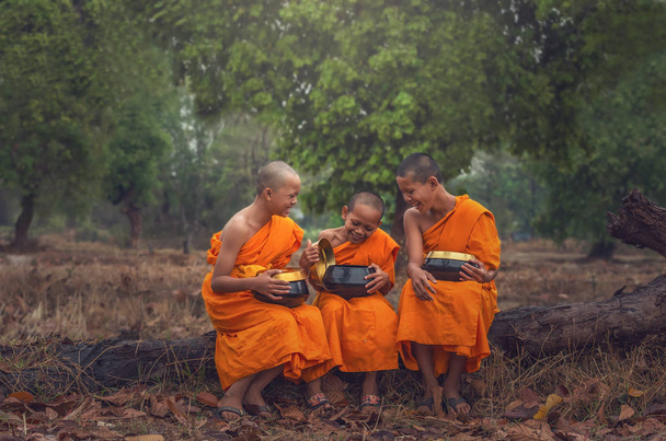 Three Neophyte monks - Foto, Imagem