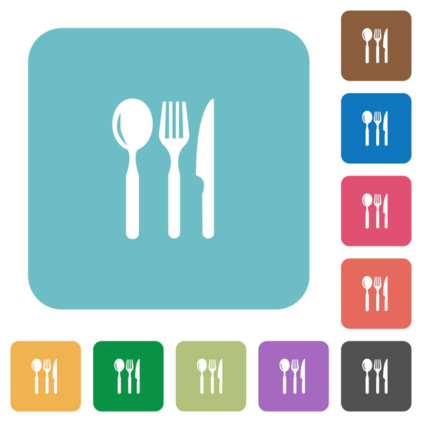 Restaurant flat icons - Vector, Image