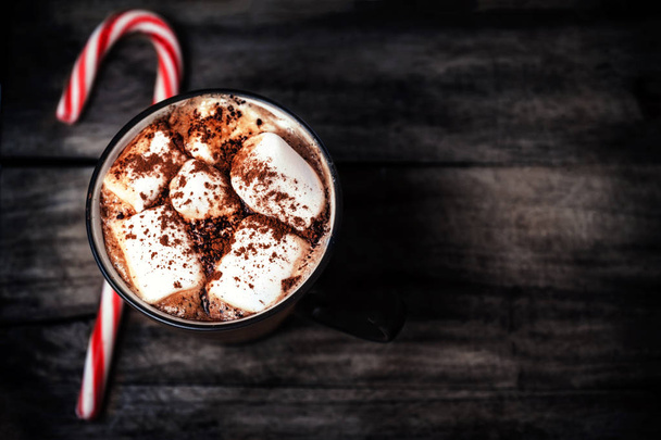 Hot Chocolate with marshmallows - Fotoğraf, Görsel