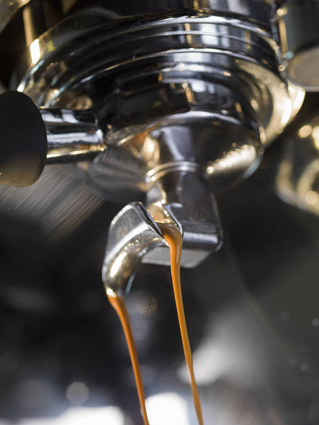 Espresso machine brewing a coffee espresso - Foto, imagen
