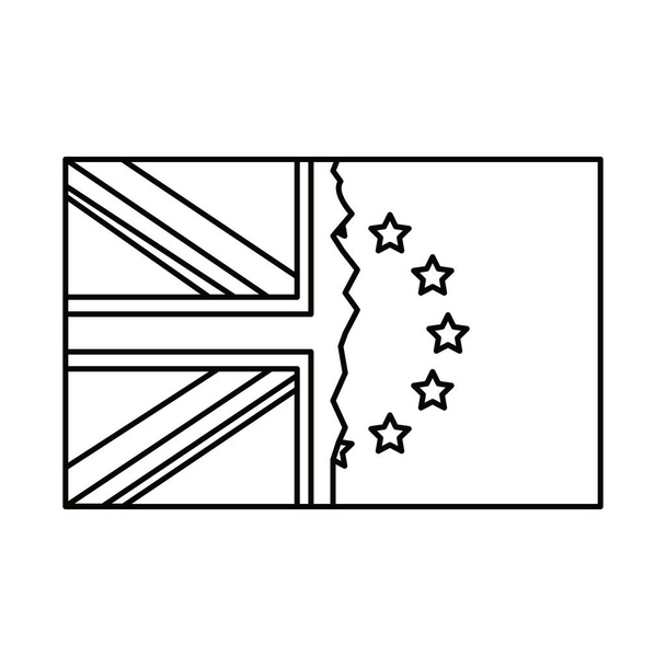 分離 brexit の旗のデザイン - ベクター画像
