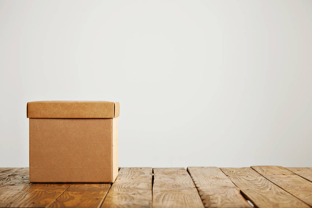Mockups of blank brown corrugated cardboard boxes - Photo, Image