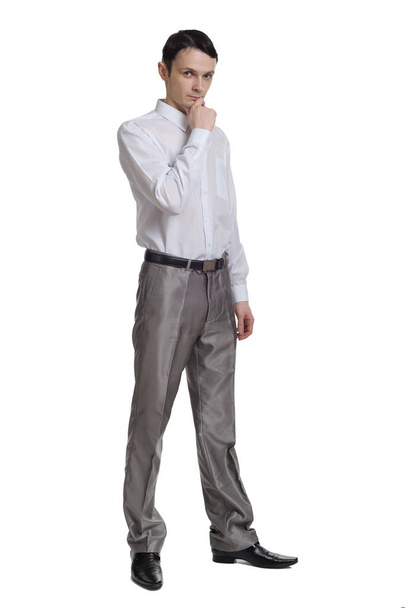 Businessman isolated on white - Photo, Image