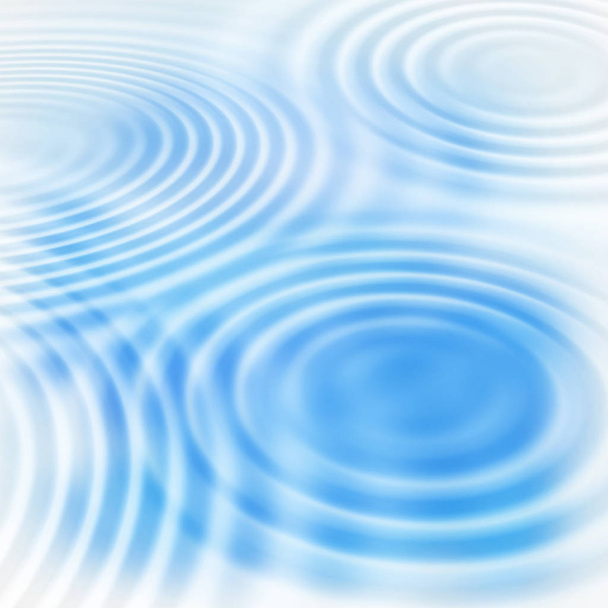丸い波紋と抽象的な水の背景 - 写真・画像