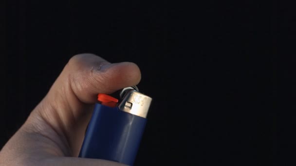 slow motion lighter igniting - Footage, Video