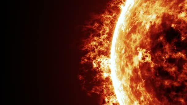 太陽の表面と太陽フレアのアニメーション - 映像、動画