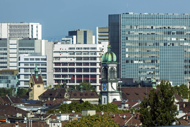 Aerial view of Basel architecture - Fotografie, Obrázek