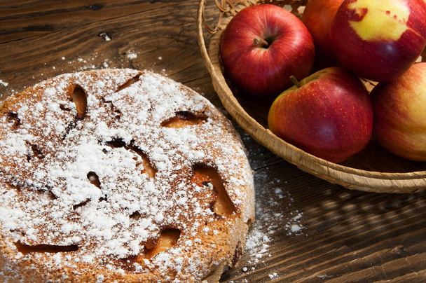 az édes almás pite - Fotó, kép
