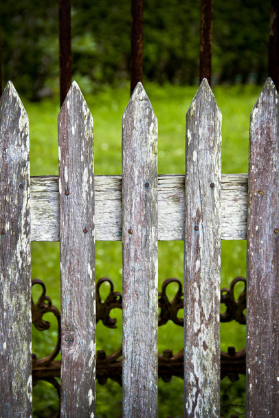 Wooden fence - Foto, Imagen