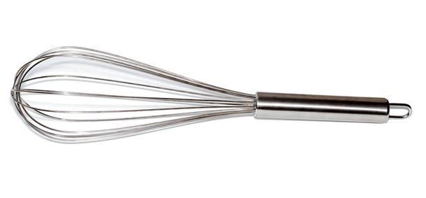 Stainless balloon whisk isolated in white background. - Photo, Image