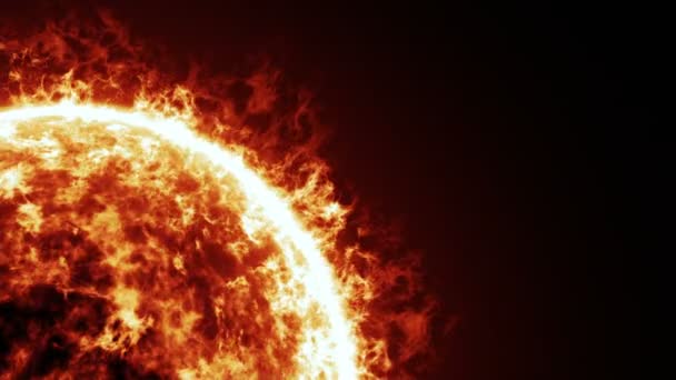 Animation von Sonnenoberfläche und Sonneneruptionen - Filmmaterial, Video