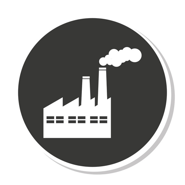 工場の工業デザイン - ベクター画像