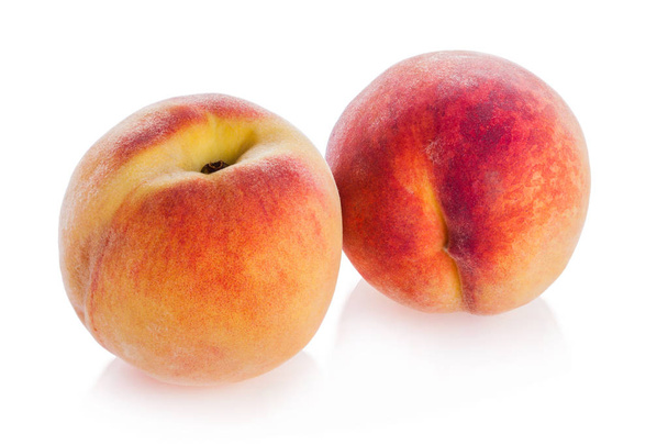 Склад свіжих персиків, ізольовані
  - Фото, зображення