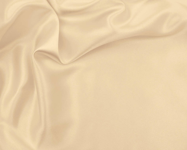 Smooth elegant golden silk or satin luxury cloth texture as wedd - Φωτογραφία, εικόνα