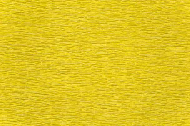 leuchtend gelbe Designer zerknüllte Papierstruktur - Foto, Bild