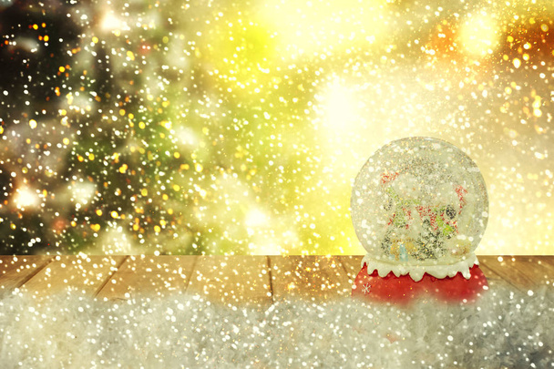 Christmas snow globe. New year - Foto, afbeelding