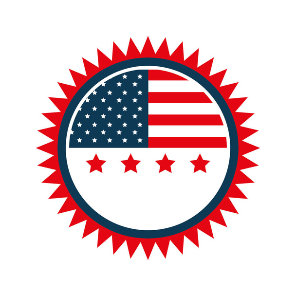 Estados Unidos de América emblema - Vector, imagen