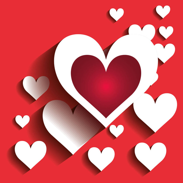 Heart love romanticism - Vector, Image