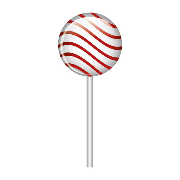 lollipop candy sweet isolated icon - Vector, Image