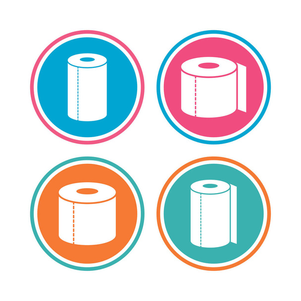 Toilet paper icons set - Vector, Image