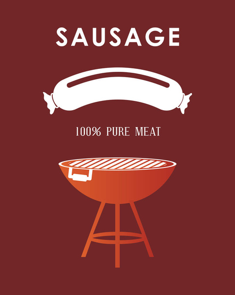 Sausage german food - Vector, Image
