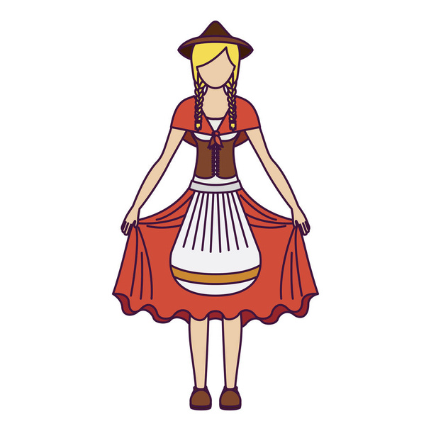 Isolated oktoberfest icon of germany culture - Vector, Image