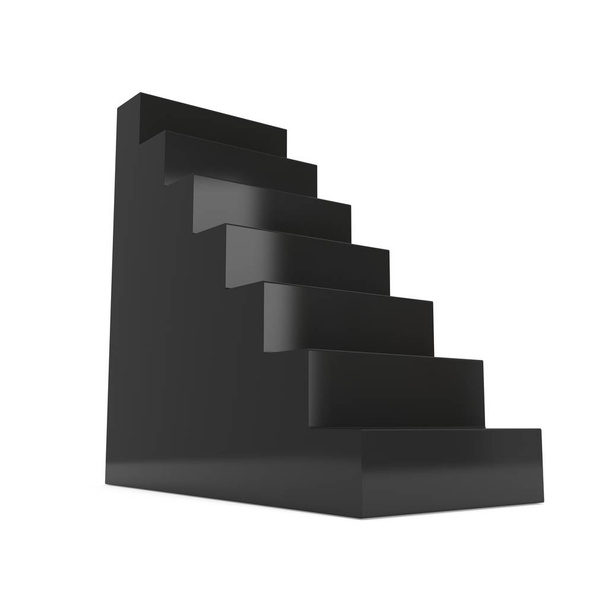 3D Black Stairs - Photo, Image
