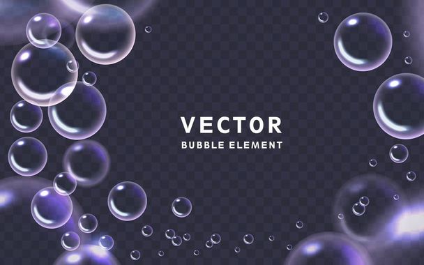 Realistic bubble effect - Vector, afbeelding