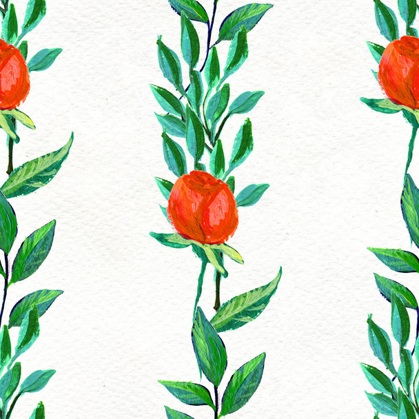 Seamless pattern with roses - Φωτογραφία, εικόνα