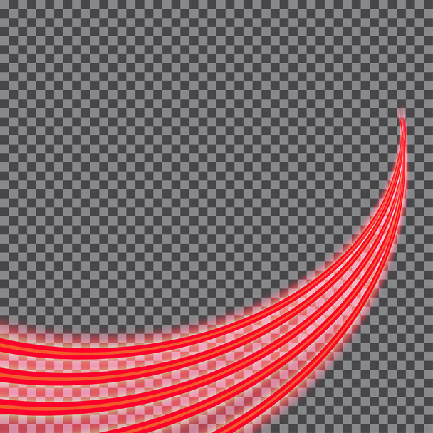 Εικονογράφηση διάνυσμα αφηρημένα φόντο με θολή μαγικό φως νέον καμπύλες γραμμές - Διάνυσμα, εικόνα