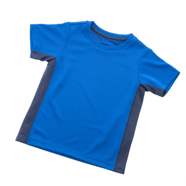 T-shirt bleu pour vêtements
 - Photo, image