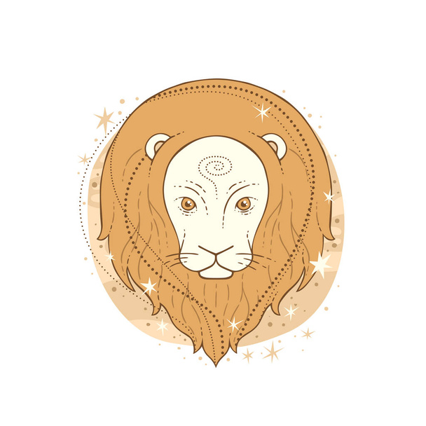 Leo zodiac sign - Vector, Image