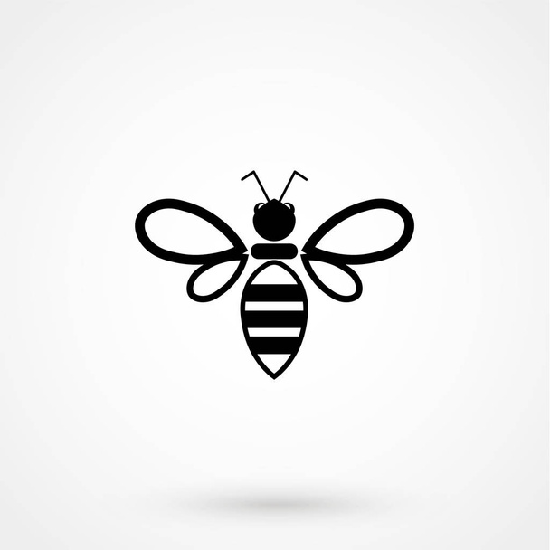 Bee icon isolated on white background - Vektor, Bild