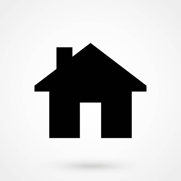 home icon a simple style on a white background - Vector, Image
