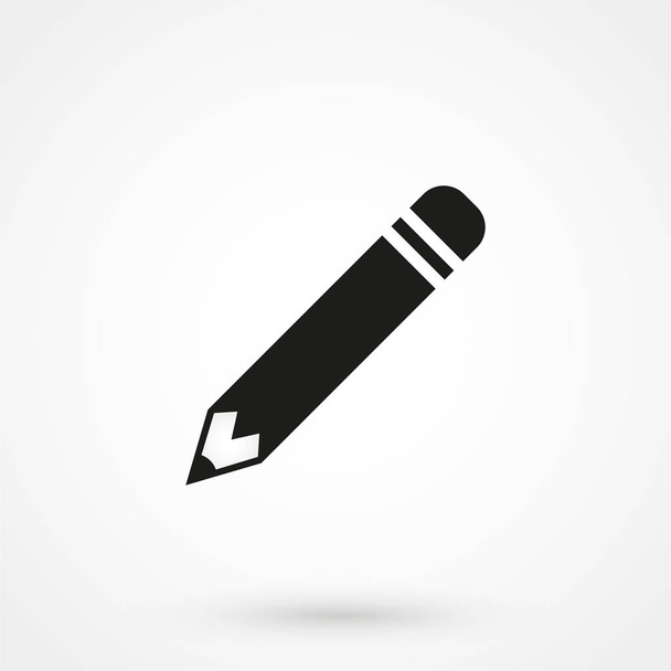 Pencil Icon Vector a simple style on a white background - ベクター画像