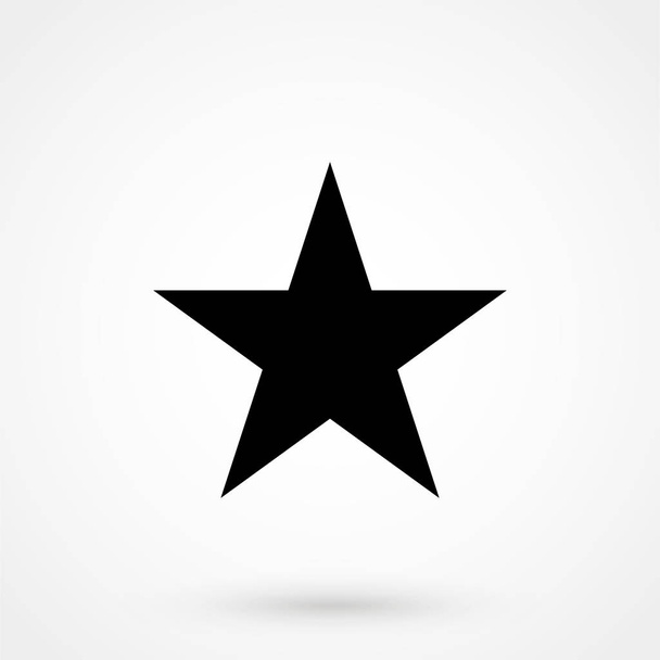 Una estrella clásica. Negro icono de vector simple
 - Vector, Imagen
