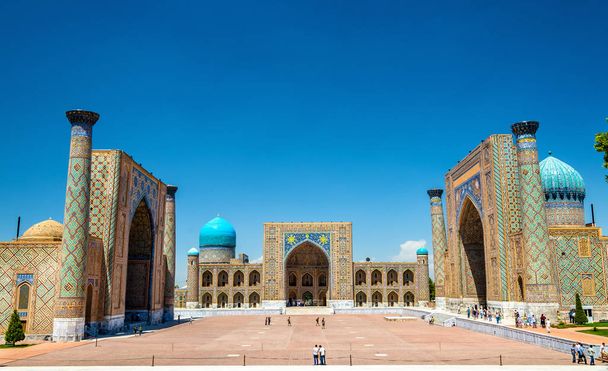 Registan Meydanı Semerkant'a - Özbekistan - Fotoğraf, Görsel