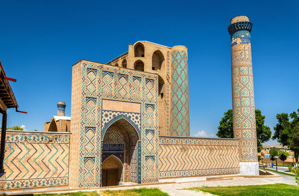 Weergave van Bibi-Khanym moskee in Samarkand - Oezbekistan - Foto, afbeelding