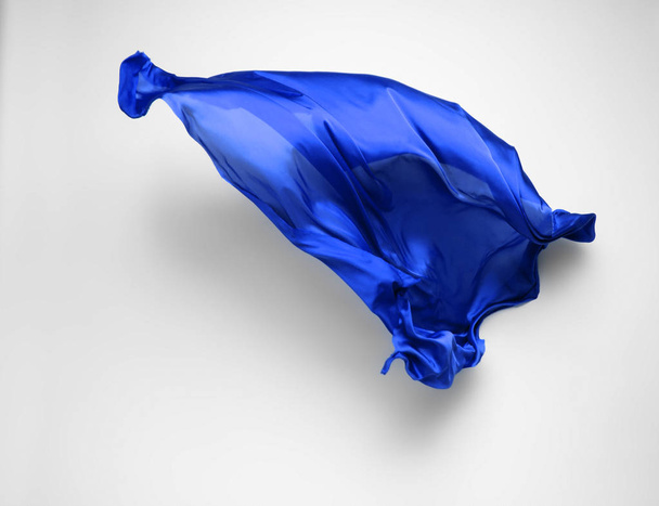 abstract blue fabric in motion - Fotoğraf, Görsel