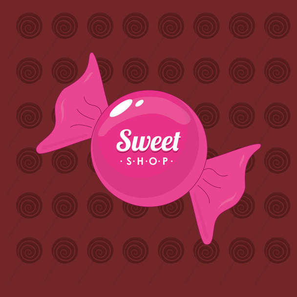 sweet candy shop - Διάνυσμα, εικόνα