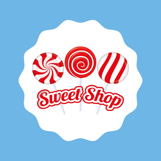sweet candy shop - Διάνυσμα, εικόνα