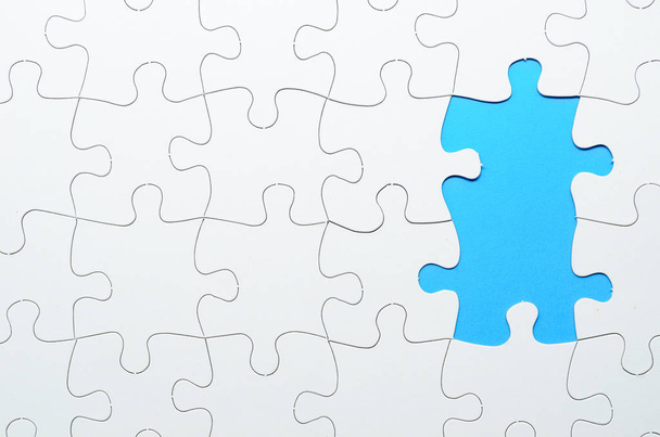 Jigsaw Puzzle with missing piece - Foto, Bild