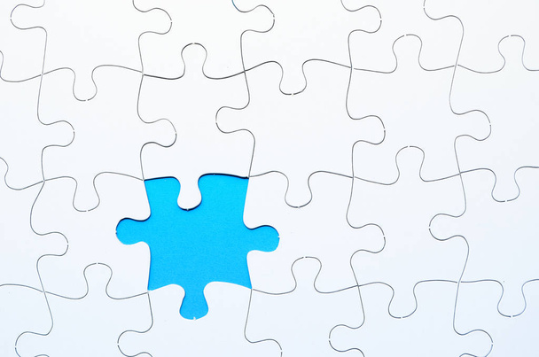 Jigsaw Puzzle with missing piece - Foto, afbeelding