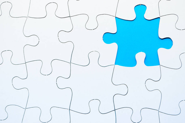 Jigsaw Puzzle with missing piece - Φωτογραφία, εικόνα