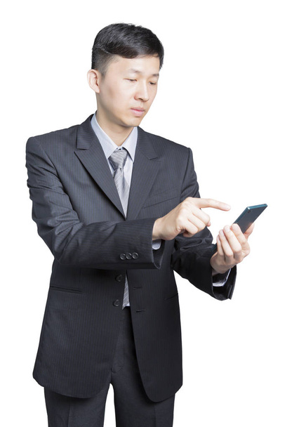businessman dials phone - Foto, Imagem