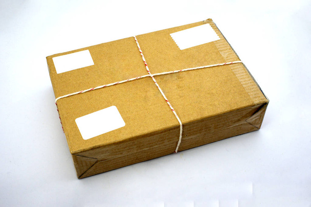 Closed cardboard Box or brown paper package box - Photo, Image