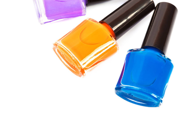 Several colored nail polish - Photo, Image