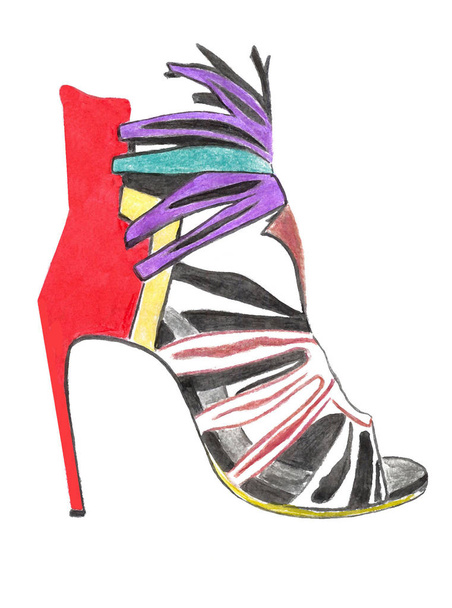 Sandalo alto colorato
 - Foto, immagini
